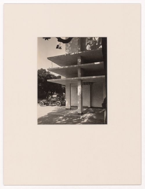 Exterior view of entrance to tourism pavillion, Exposition internationale des arts décoratifs et industriels modernes, Paris, France