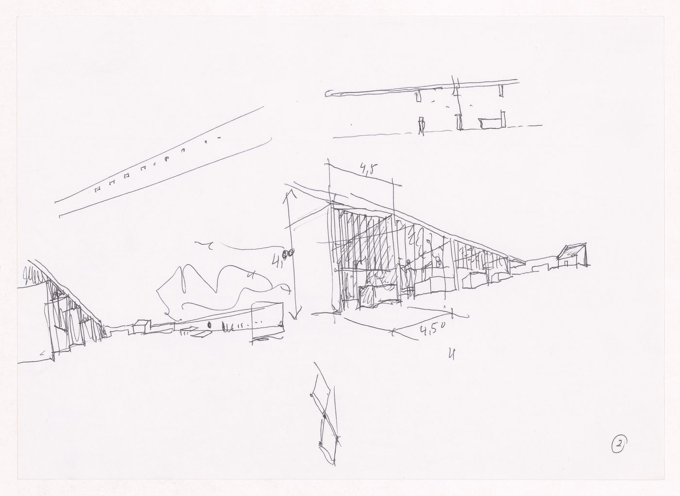 Sketch perspective for Estudo Urbanístico da Lagoinha, Belo Horizonte, Brazil
