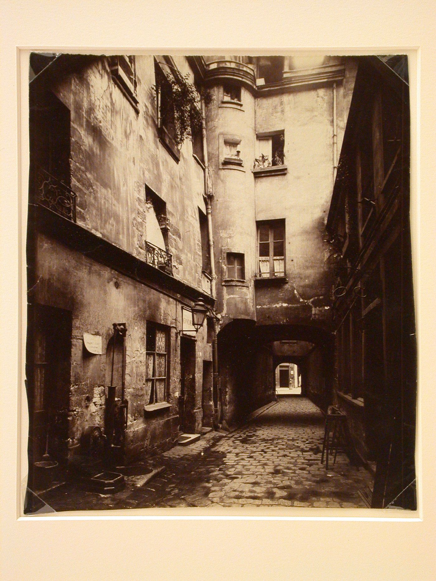 56 Rue de la Verriere, building with arched section over street, Paris, France