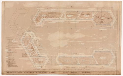Wayfarers' Chapel, Palos Verdes, California: Plan for Swedenborgian educational models for the auditorium audiovisual exhibition