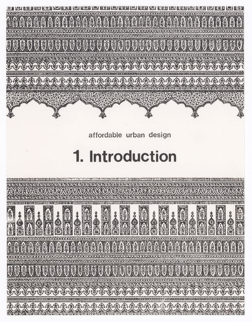 Guide booklet "Introduction" of the "Package 2: Affordable Urban Design" for the Human Settlement Training Packages