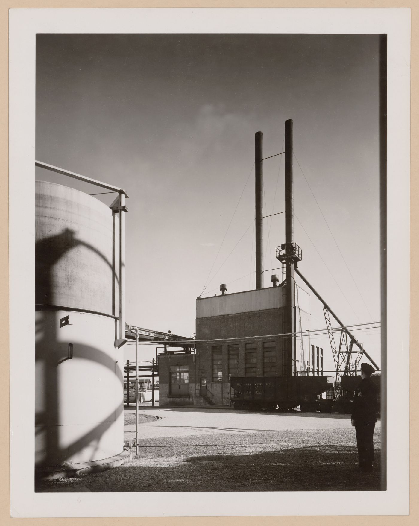 View of the principal façade of the Power House, B.F. Goodrich Company Geon Plant, Louisville, Kentucky