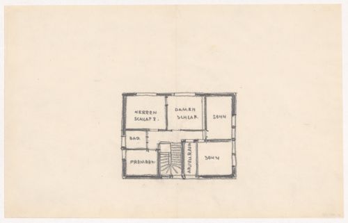 Dexel House, Jena, Germany: Upper level plan