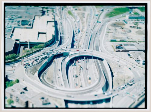 Aerial view of the L'Acadie Interchange, Montréal, Québec