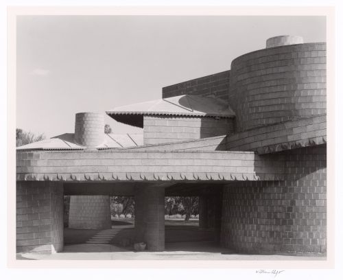 Roofs and looking into courtyard, from the series The David and Gladys Wright House