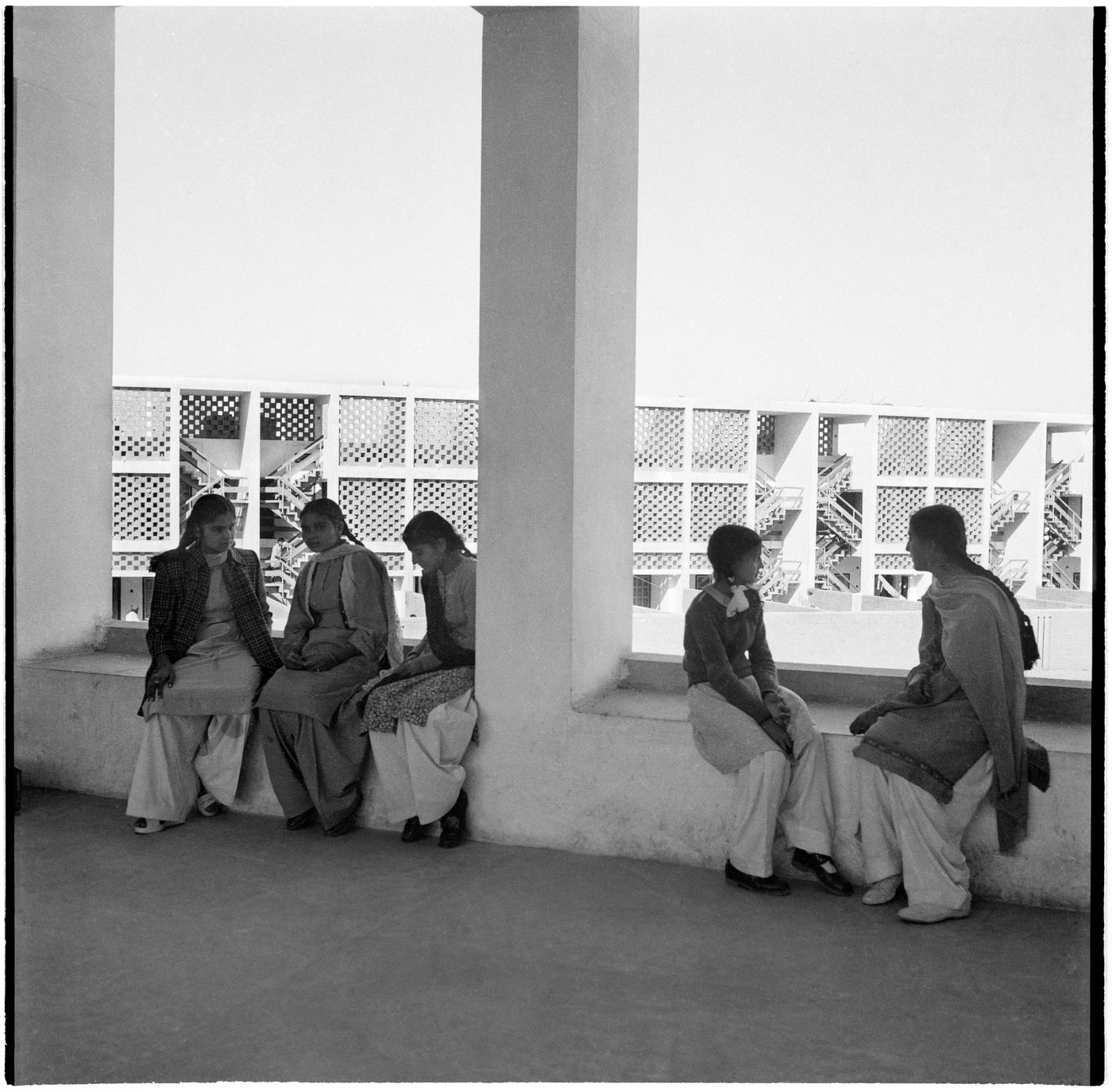 Students at Junior Secondary School-II, Sector 22, Chandigarh, India