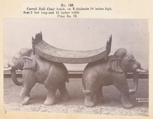 View of a stand, F. Beato Limited, C Road, Mandalay, Burma (now Myanmar)
