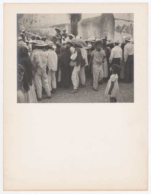 View of people, Fiesta de la Veracruz, Taxco de Alarcón, Mexico