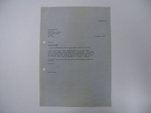 Letter from Cedric Price to Ed Berman Esq