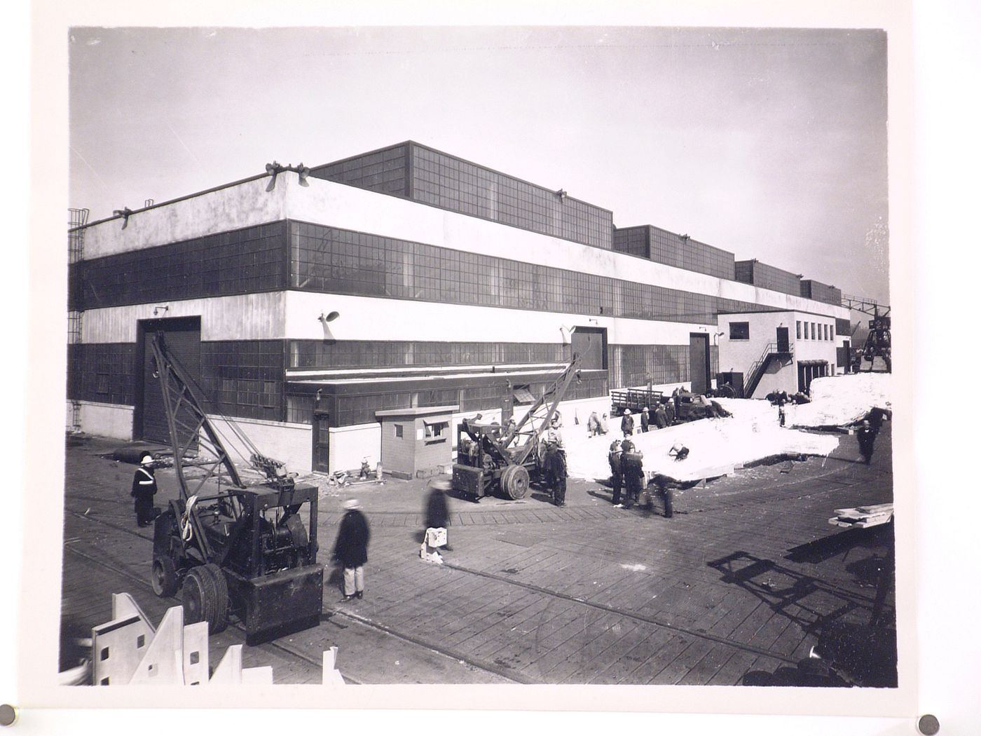 View of the principal and lateral façades of the Manufacturing Building, Todd Shipyards Corporation Assembly Plant, Hoboken, New Jersey