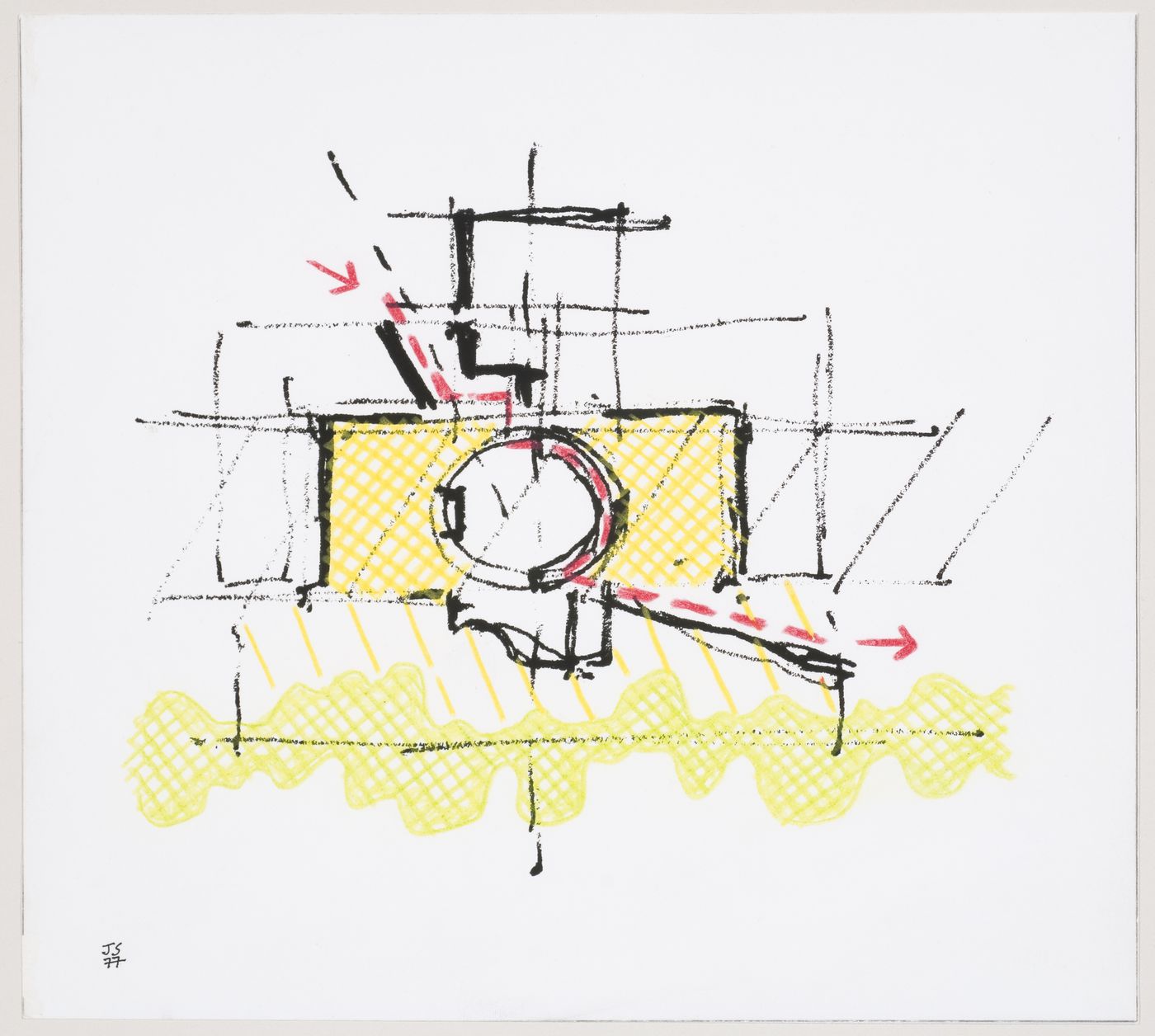 Staatsgalerie, Stuttgart, Germany: Sketch plan