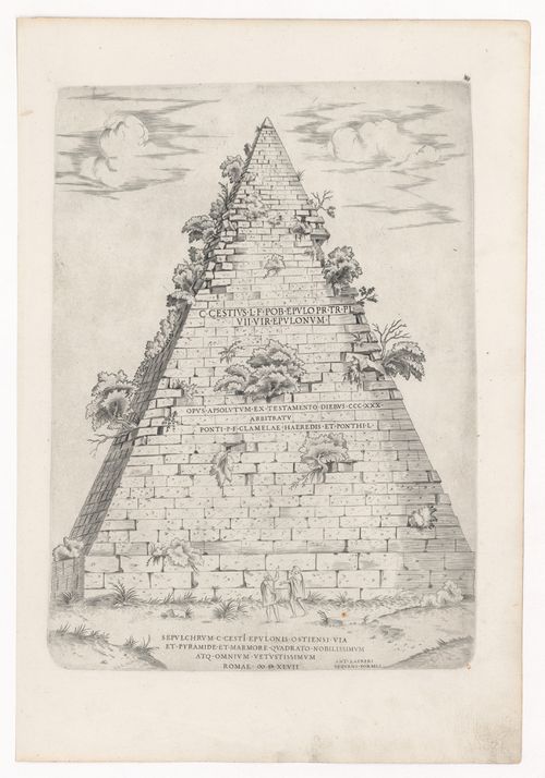 Perspective of the Pyramid of Caius Cestius, Rome