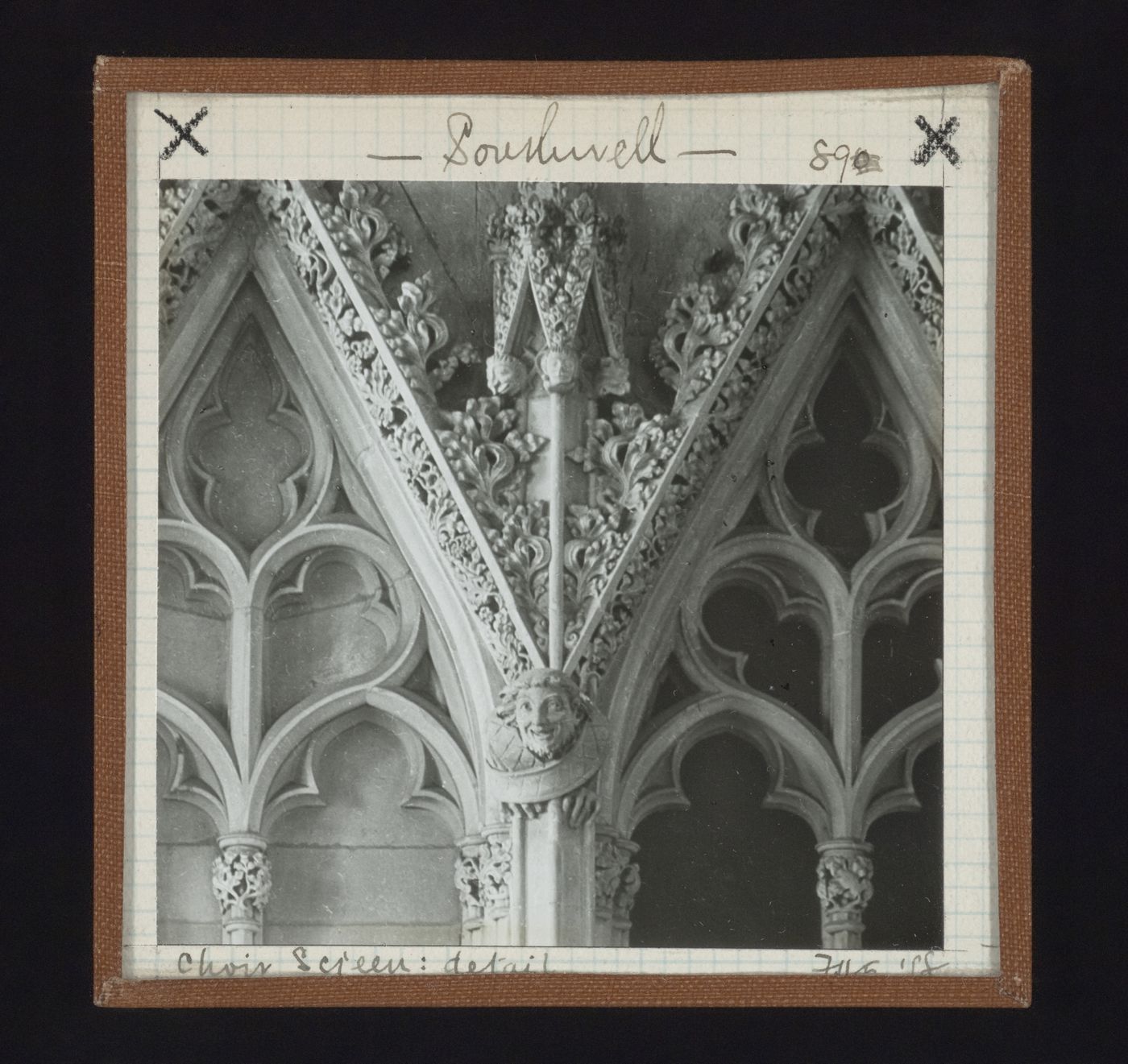 Detail view of choir screen of Southwell Minster, Southwell, Nottinghamshire, England