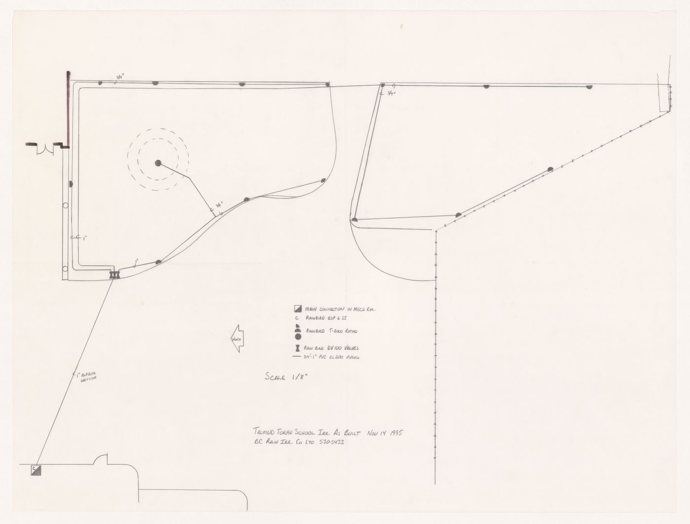 SIte plan for Talmud Torah School Playground, Vancouver, British Columbia