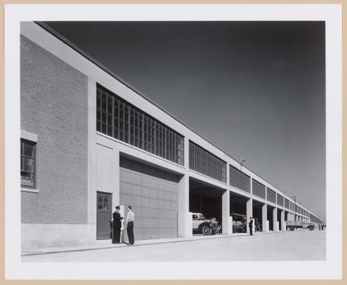 View of the Shipping and Receiving Department of the Automobile Assembly Building (also known as Building No. 4), Dodge Chicago Plant, Chrysler Corporation Dodge division, Chicago, Illinois