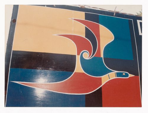 Photograph of Aditya Prakash's artwork of abstract bird