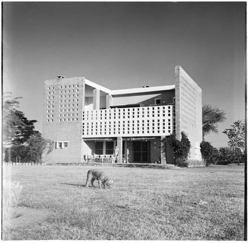 Rear façade, House Type 5-J, Sector 16, Chandigarh, India