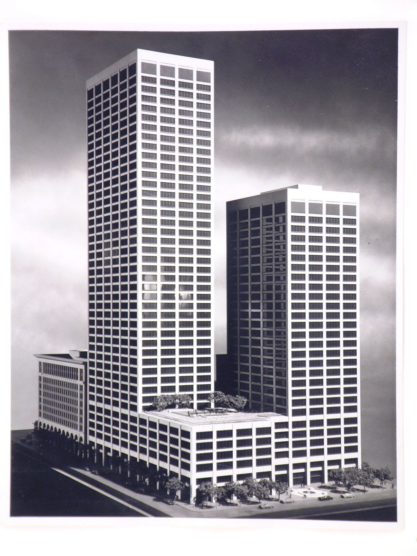 Model of the One Market Plaza building, San Francisco, California, United States