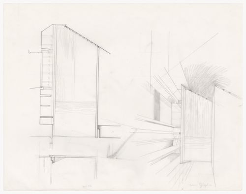 Sections and perspective for  Appartamento Grossetti, Milan, Italy