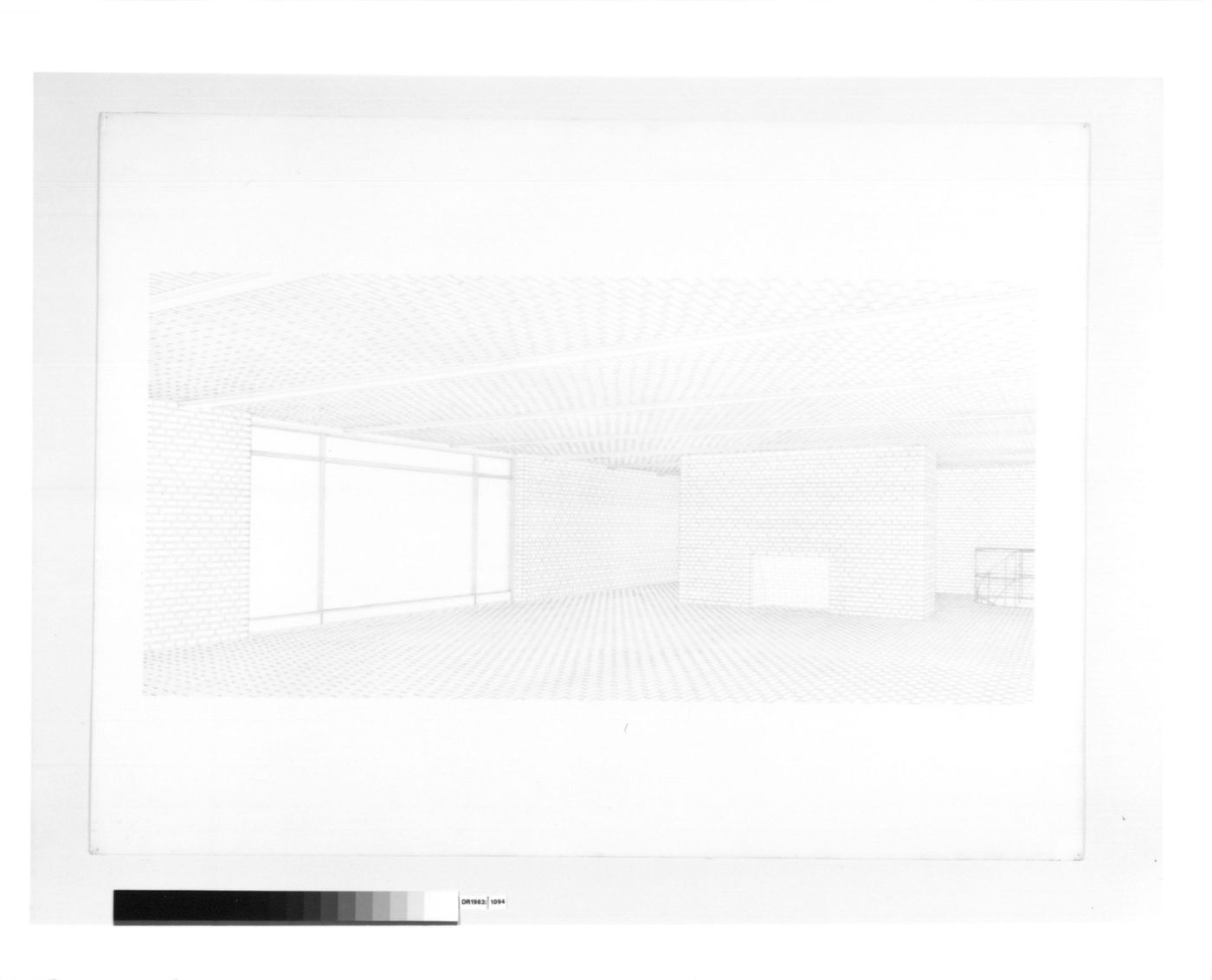 Interior perspective for the Brick House