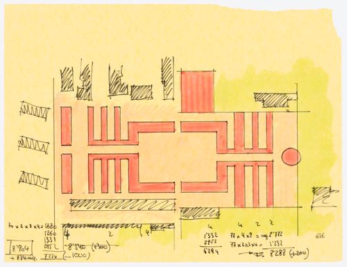 Project for redevelopment of the Campo di Marte area of La Giudecca, Venice, Italy: sketch plan