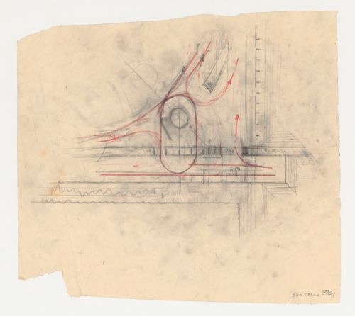 Lehigh Airports Competition Entry: Detail for the airport plan showing airplane circulation