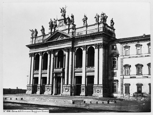 Façade of San Giovanni in Laterano, Rome, Italy