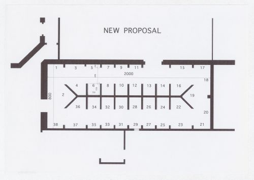 Plan for new proposal for the exhibition Radicals. Architettura e Design 1960-1975