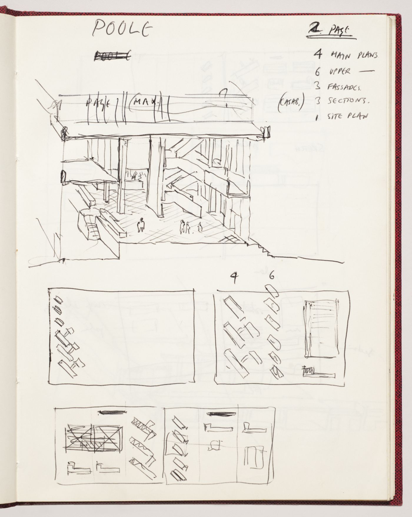 Page design layout for Poole College