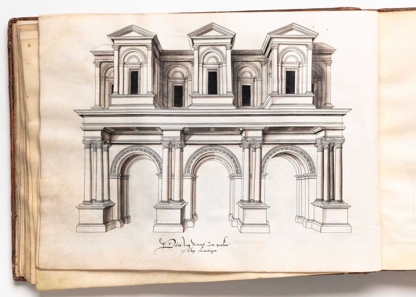 Design for a palace façade in the antique manner