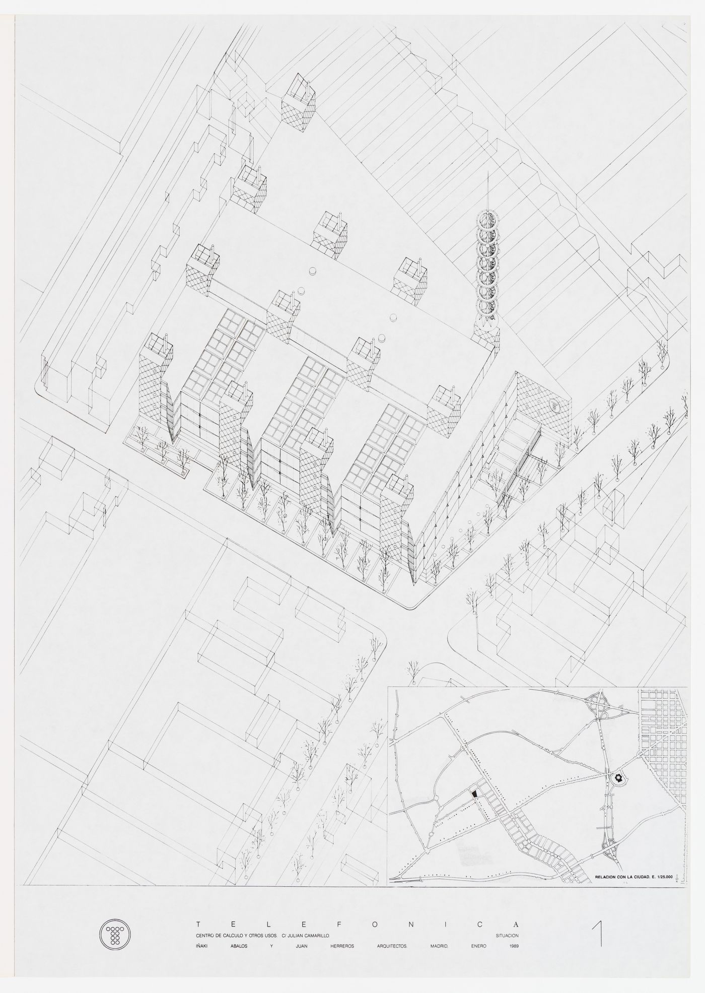 Presentation document for the project Centro de calculo Telefónica, Madrid, Spain