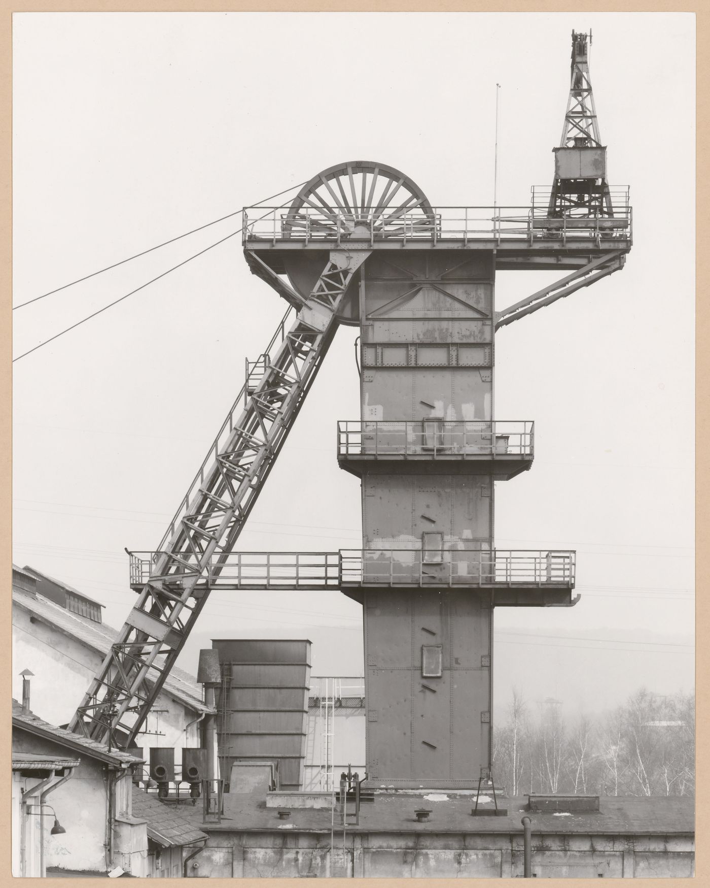 View of a minehead of Grube Louisenthal, Völklingen, Germany