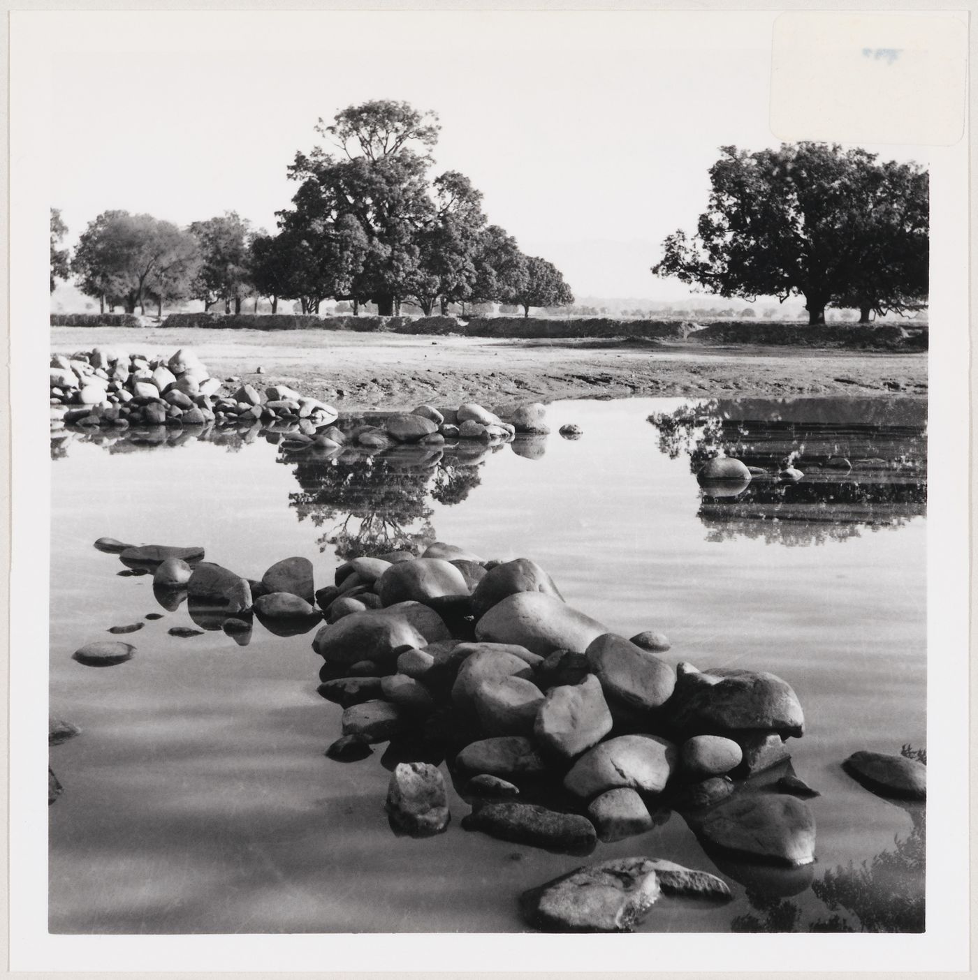 Boulders and trees on the Chandigarh plain