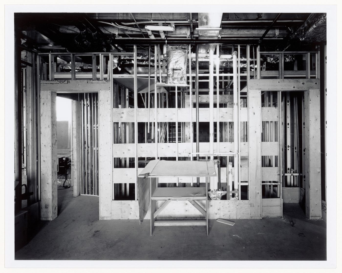 Interior view of the Director's office, Shaughnessy House under renovation, Montréal, Québec