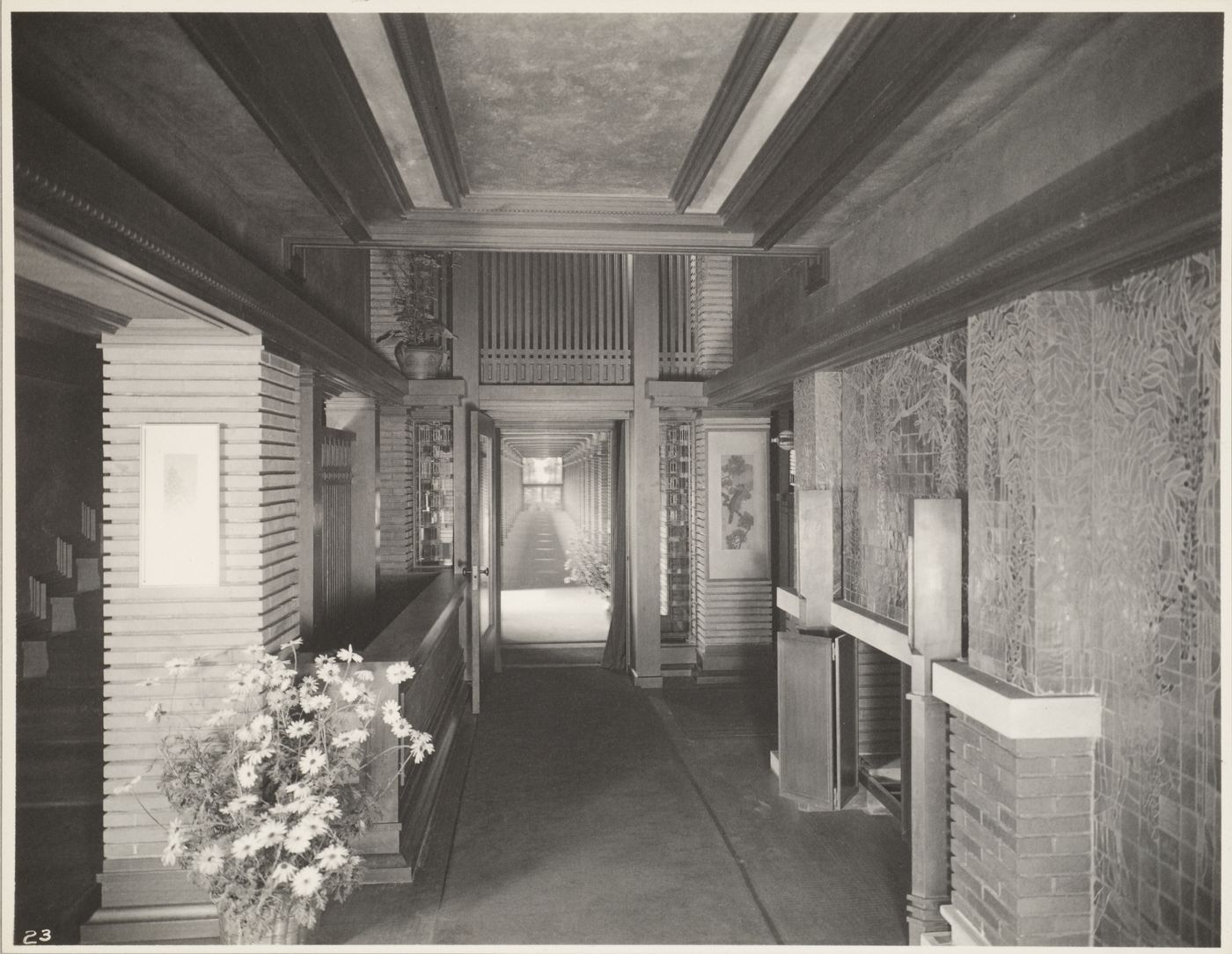 Darwin D. Martin House, view from entrance hall