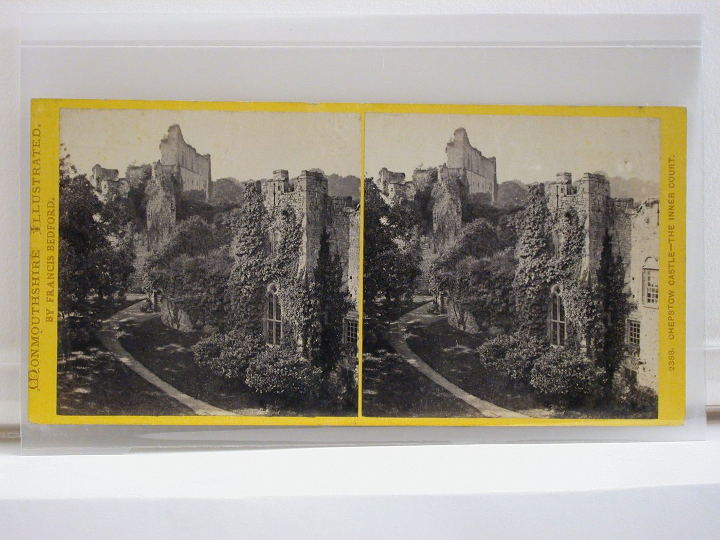 Monmouthshire Illustrated. Chepstow Castle - the inner court.