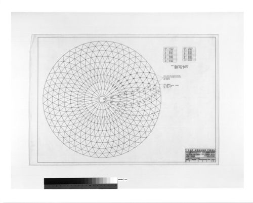 Dome scheme for the Indoor-Outdoor Swimming Pool, Chicago