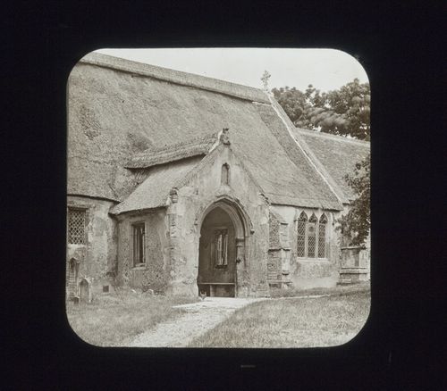 View of south porch of church, Longstanton, Cambridgeshire, England