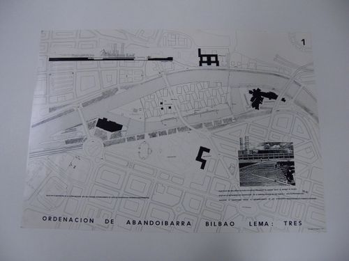 Site plan, Ordenación del área de Abandoibarra, Bilbao, Spain