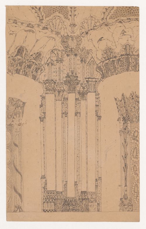 Study for architectural details in a lobby