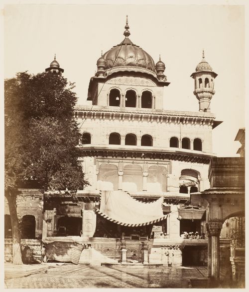 View of the Akal Takht (also known as the Akal Bunga) of the Golden Temple (also known as Darbar Sahib), Amritsar, India