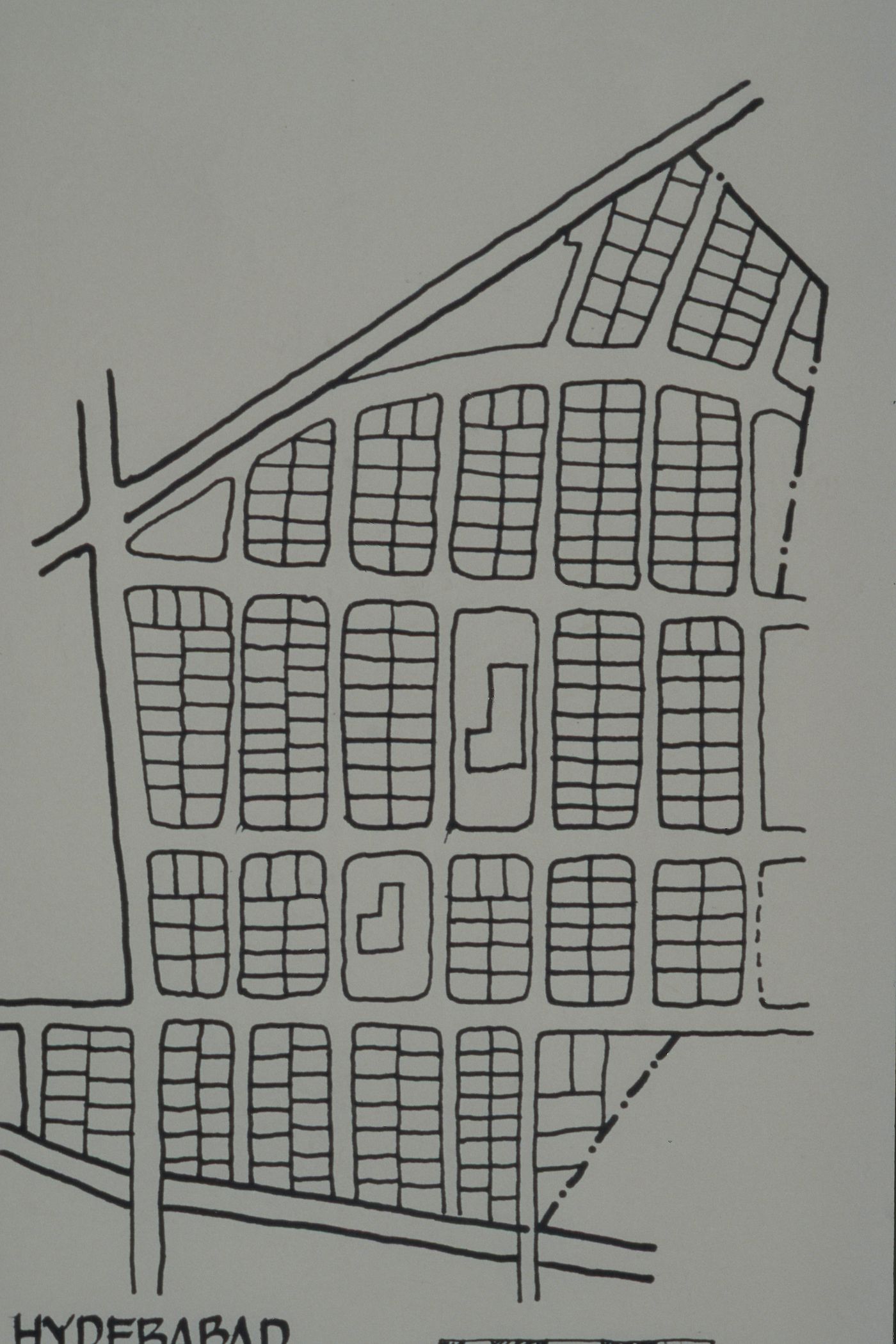 Site plan of Hydebabad, India