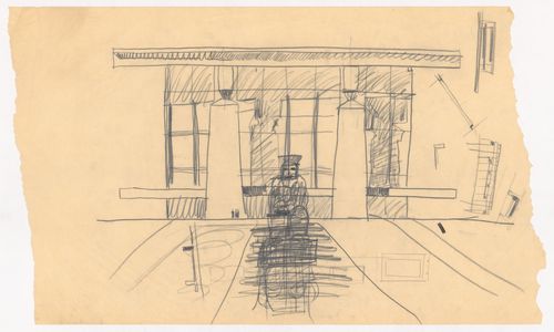 Perspective sketch for a Symphony Hall, Pittsburgh