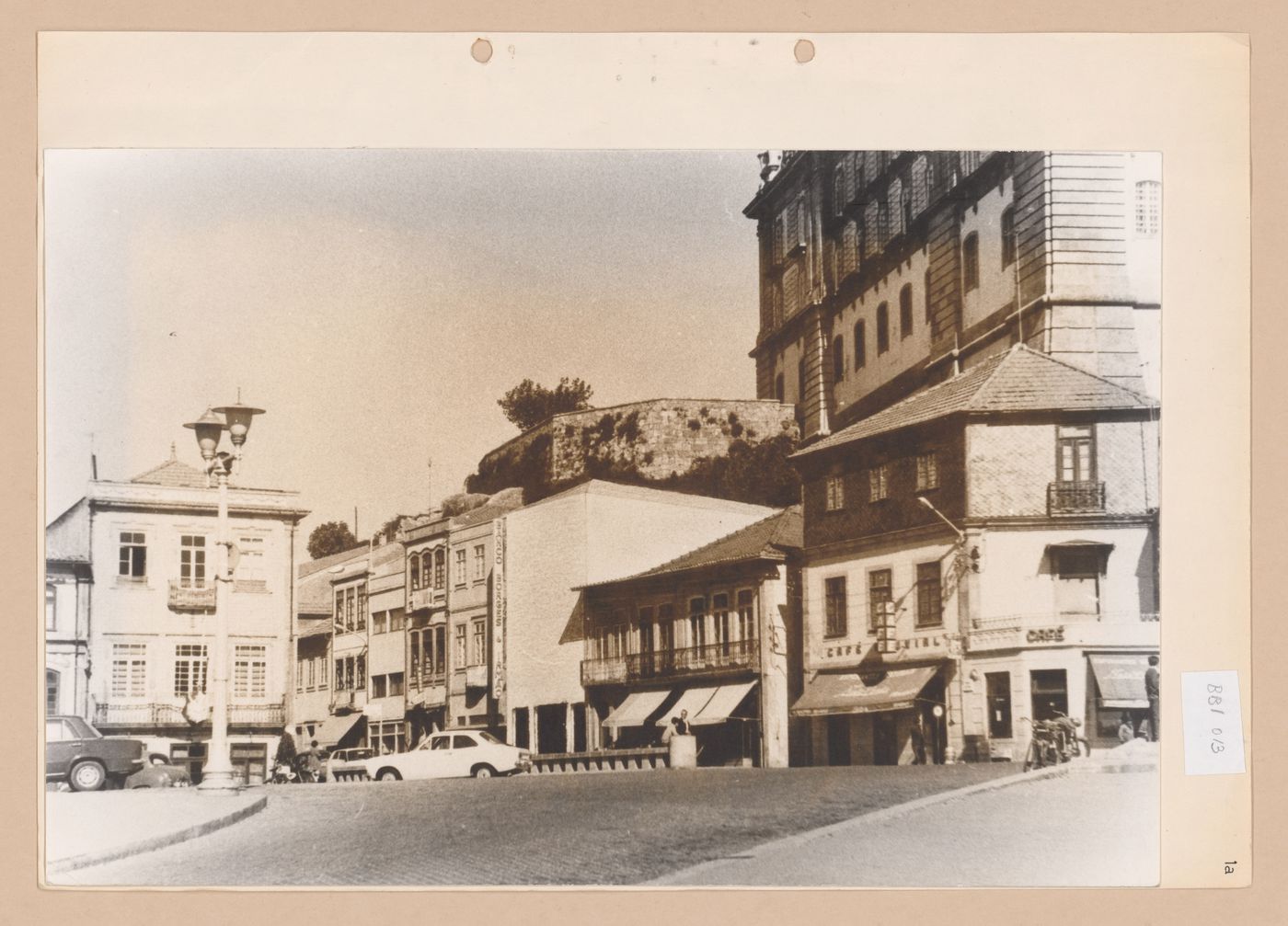 View of site and surrounding area for Borges & Irmão bank, Vila do Conde, Portugal