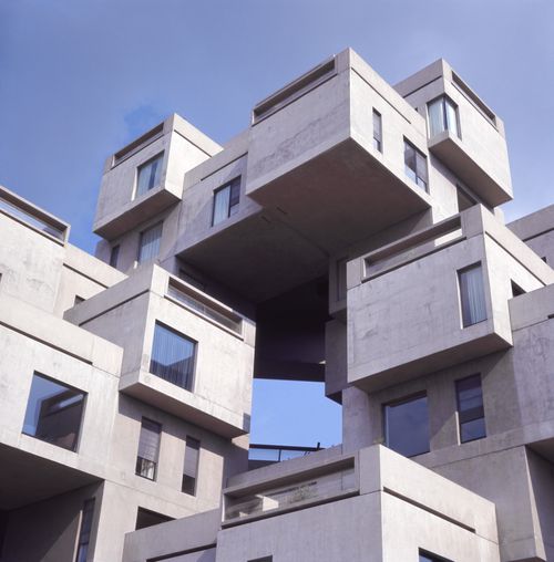 Partial view of Habitat 67, Expo 67, Montréal, Québec