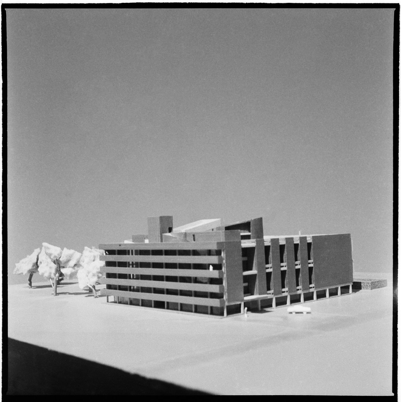 Model for the University Library, Punjab University, Chandigarh, India