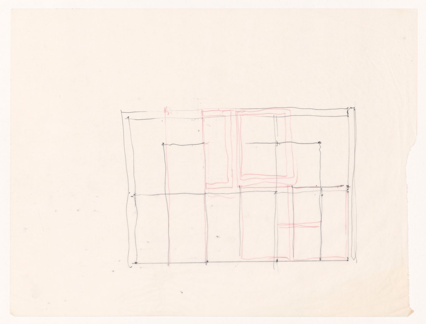 Sketch plan for House VI, Cornwall, Connecticut