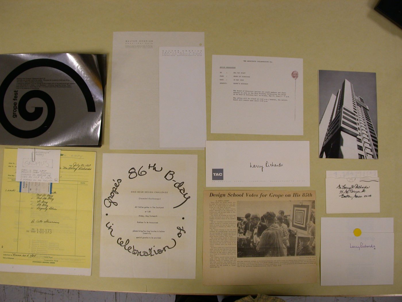 Gropius Material, 1969
