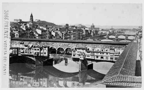 Plate from album ''Accordion-Fold Views of Florence, Italy''