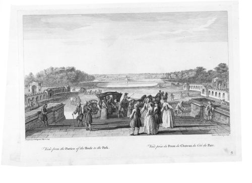 View from the Portico of the House to the Park